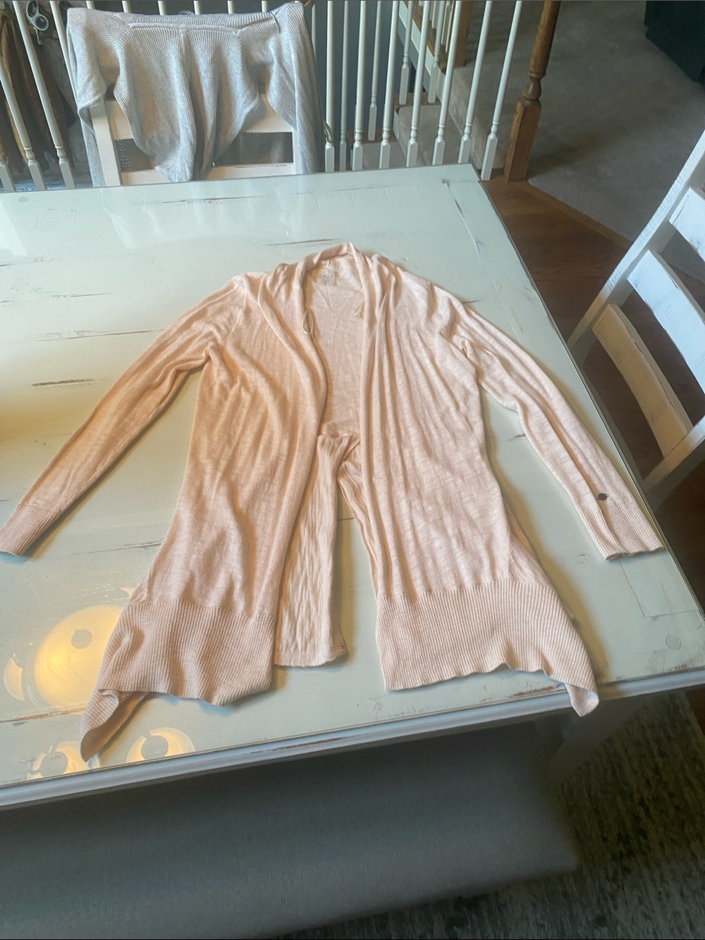 CALIA by Carrie Underwood Pale Pink Open-Front Cardigan